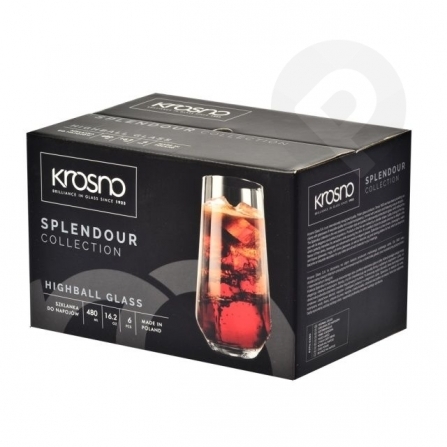 Szklanki long drink Splendour 480ml 6 sztuk