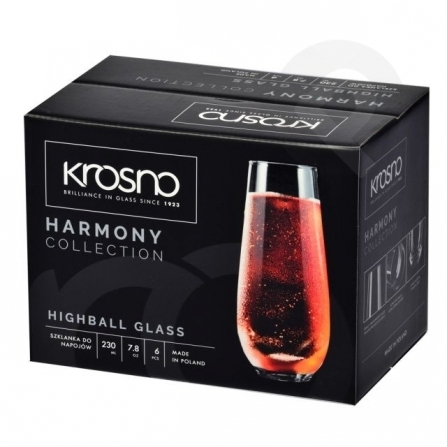 Szklanki do napojów Harmony 230 ml 6 sztuk