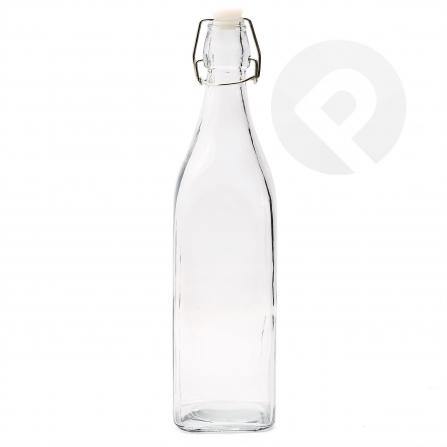 Butelka szklana z korkiem 1L