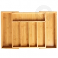 Rozsuwany wkład do szuflady bambusowy