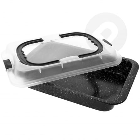 Forma blacha prostokątna z zamykaną pokrywą 36x24cm