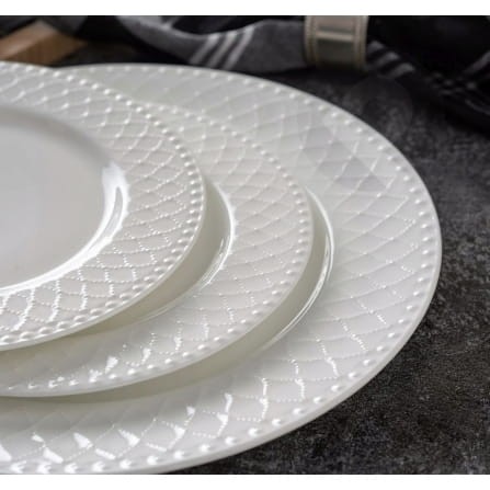 Talerz płytki porcelanowy 27 cm ROMA white VILLA ITALIA