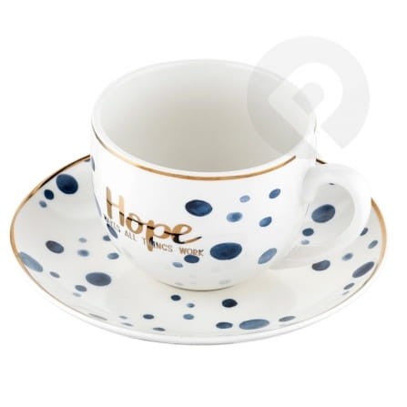 Filiżanka ze spodkiem  240 ml MARE HOPE FLORINA
