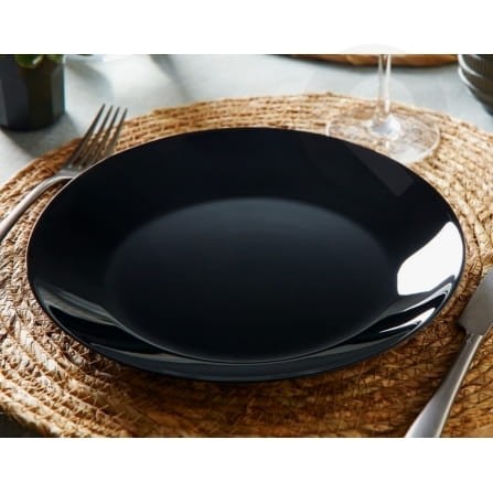 Talerz obiadowy Zelie 25 cm czarny ARCOPAL