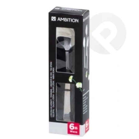 Komplet łyżeczek do herbaty Wave 6 sztuk AMBITION