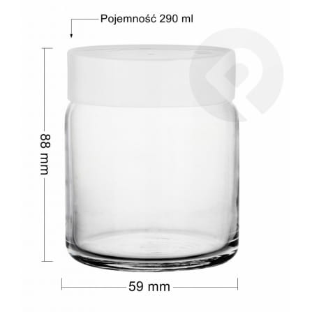 Szklany pojemnik 290 ml