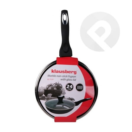 Patelnia  z powłoką marmurkową  24 cm