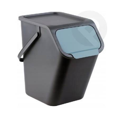 Kosz do segregacji BINI czarny Papier 25L
