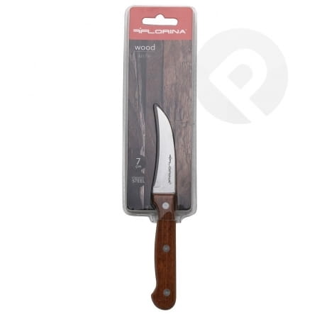 Nóż do jarzyn zakrzywiony Wood 7cm