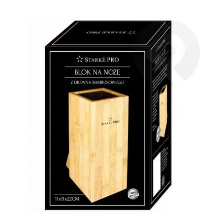 Blok na noże z drewna bambusowego