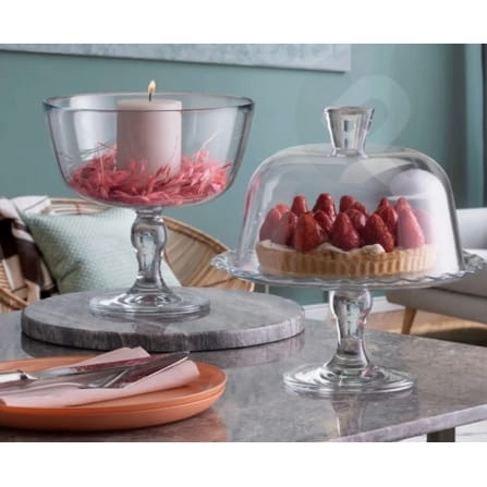 Patera z kloszem na nodze Petite Patisserie 26,4 cm PASABAHCE