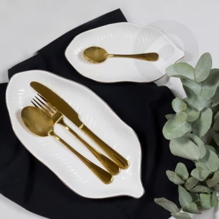 Sztućce w zestawie 24 elementy Enna GoldAMBITION