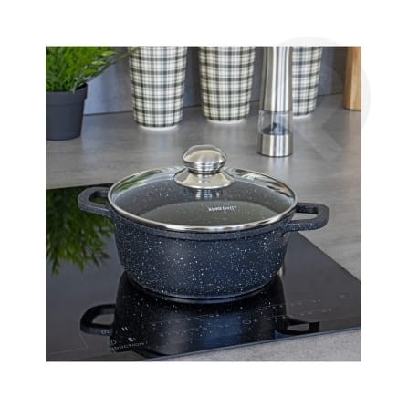 Garnek z powłoką marmurkową 24 cm