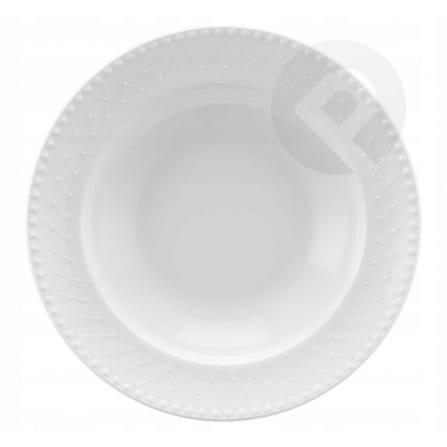 Talerz głęboki porcelanowy 23 cm ROMA white VILLA ITALIA