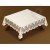 Obrus żakardowy kwadrat 100x100 krem/c.złoty