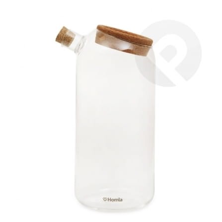 Szklany dzbanek z korkową zatyczką 1,5 L HOMLA
