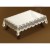 Obrus żakardowy prostokąt 130x180 krem/c.złoty