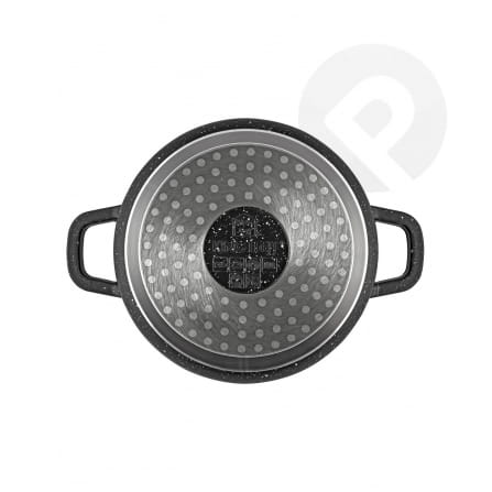 Garnek żaroodporny z powłoką marmurkową 28cm 6,5L