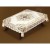 Obrus żakardowy prostokąt 130x180 krem/c.złoty