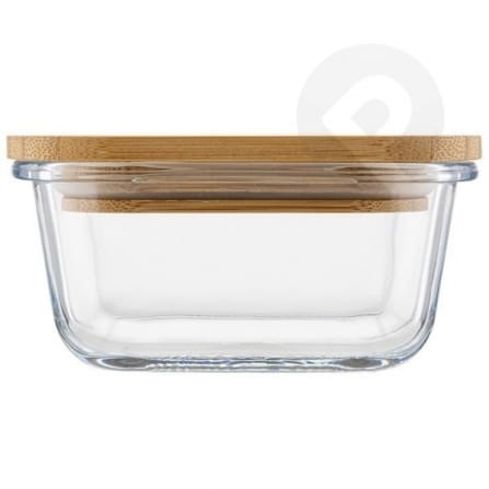 Szklany pojemnik z bambusową przykrywką 1,2l Florina