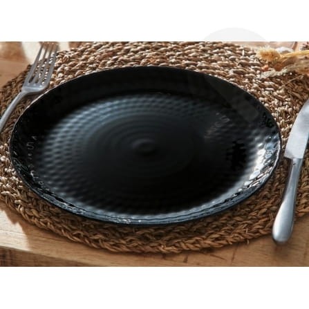 Talerz obiadowy Pampille 25 cm czarny LUMINARC