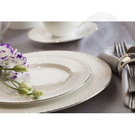 Talerz głęboki porcelanowy 23 cm BARI PLATIN VILLA ITALIA