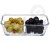 Pojemnik dzielony 17 x 10.2 cm Frigo Studio PASABAHCE
