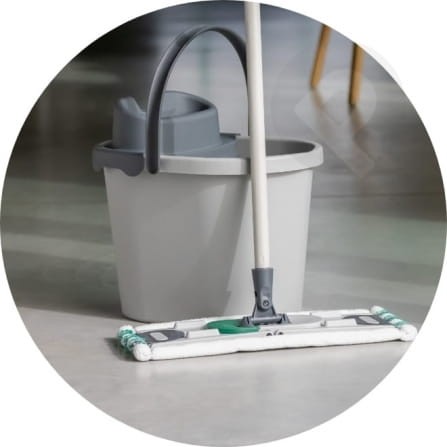 Zestaw do sprzątania + wiadro 13l z wyciskaczem + trzonek skręcany 130 cm ECO EGO