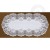 Bieżnik żakardowy owal 60x120 biały