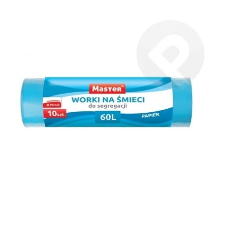 Worki na śmieci  60L 10 sztuk niebieskie