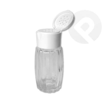 Pojemnik na przyprawy 50 ml z klapką biały