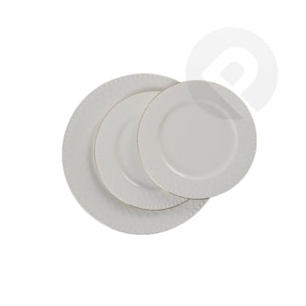 Talerz deserowy porcelanowy 20 cm ROMA gold VILLA ITALIA