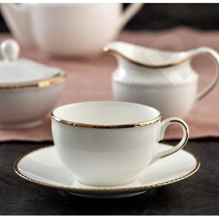 Filiżanka porcelanowa ze spodkiem do herbaty 220ML CAMILLA VILLA ITALIA