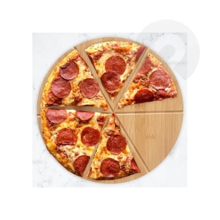 Deska bambusowa do serwowania i krojenia pizzy