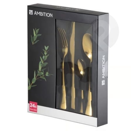 Sztućce w zestawie 24 elementy Enna GoldAMBITION