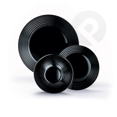 Talerz głęboki czarny Harena 23 cm LUMINARC