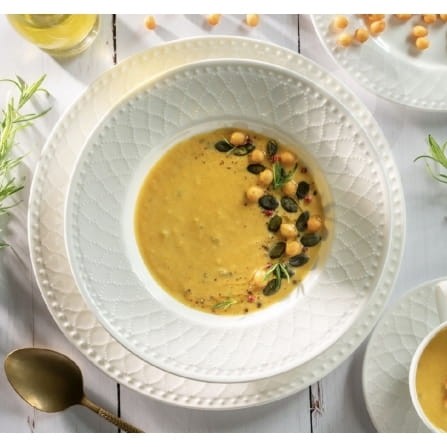 Talerz głęboki porcelanowy 23 cm ROMA white VILLA ITALIA