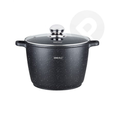 Garnek żaroodporny z powłoką marmurkową 28cm 10L