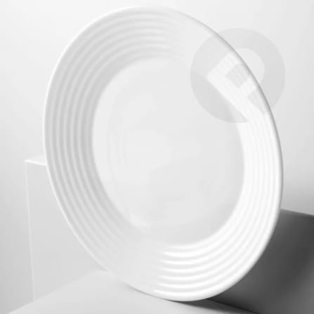 Talerz obiadowy biały Harena 27 cm Luminark