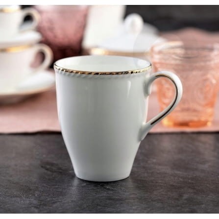 Kubek porcelanowy biały  450 ML CAMILLA VILLA ITALIA