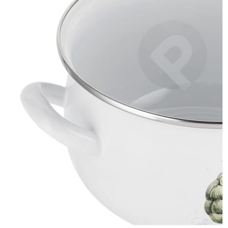 Garnek emaliowany biały Pyza Arti 16cm 2,2L