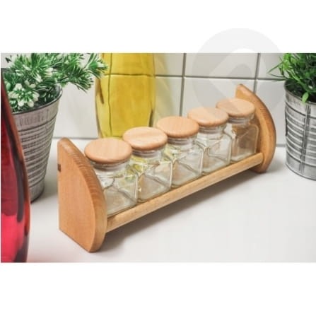 Półka i 5 pojemników 120 ml President Line