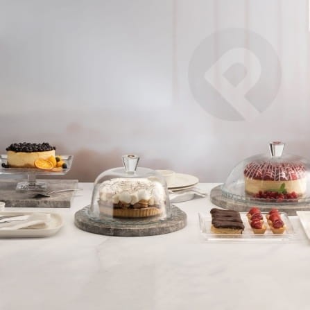 Patera z kloszem Patisserie 24 cm PASABAHCE