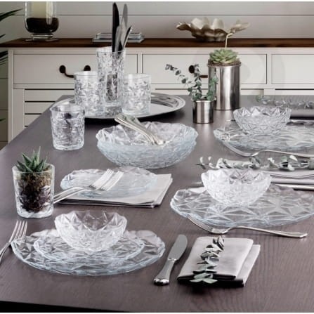 Półmisek owalny szklany ozdobny 33x25cm Pasabahce