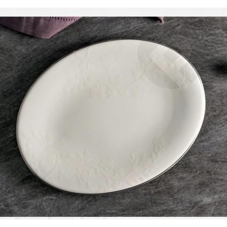 Półmisek porcelanowy owalny zdobiony 28 cm BIANCA VILLA ITALIA