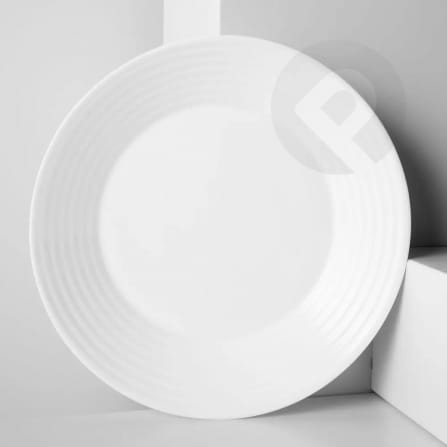 Talerz obiadowy biały Harena 25 cm Luminark