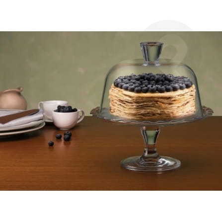 Patera z kloszem na nodze Petite Patisserie 26,4 cm PASABAHCE