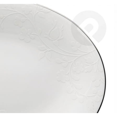 Półmisek porcelanowy owalny zdobiony 28 cm BIANCA VILLA ITALIA