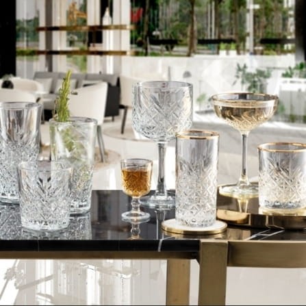 Komplet 4 szklanek Timeless Gold 295 ml PASABAHCE