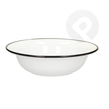 Miska emaliowana biała 16 cm